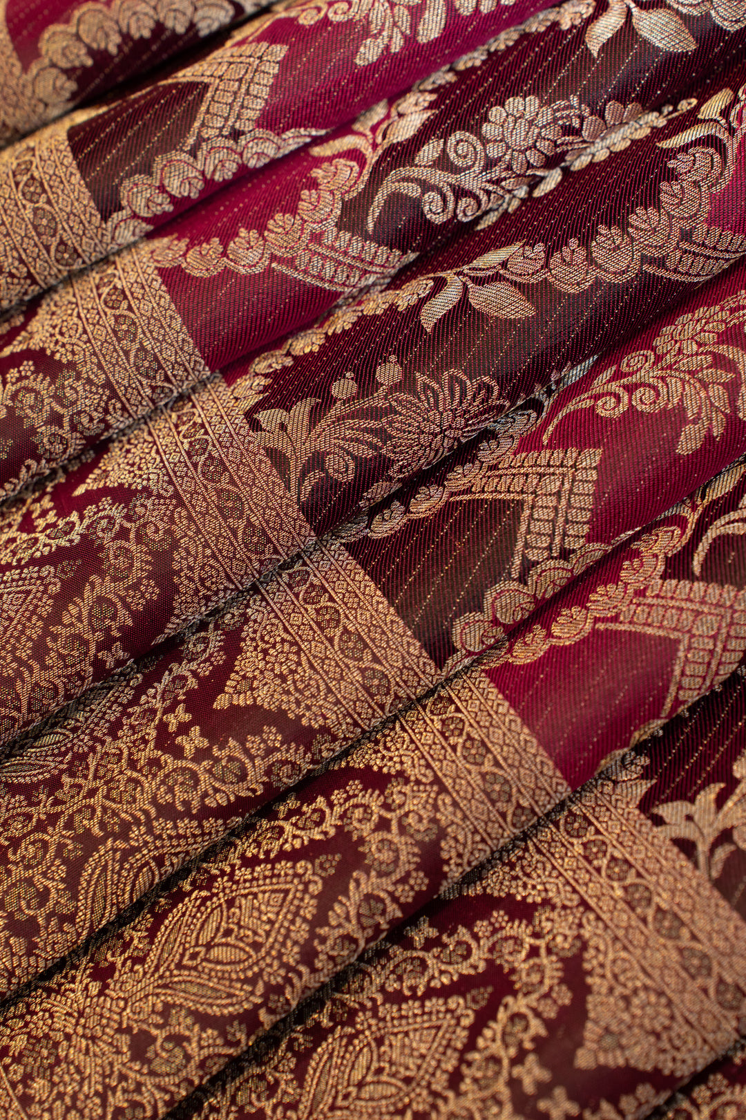 Jamun magenta rangkat brocade pure Kanchipuram silk saree