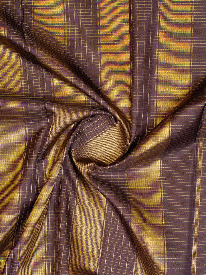 Mauve and Jamun Varisaipettu Pure Kanchipuram Silk Saree