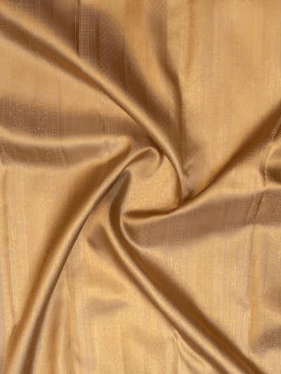 Gold zari checks pure Kanchipuram silk saree