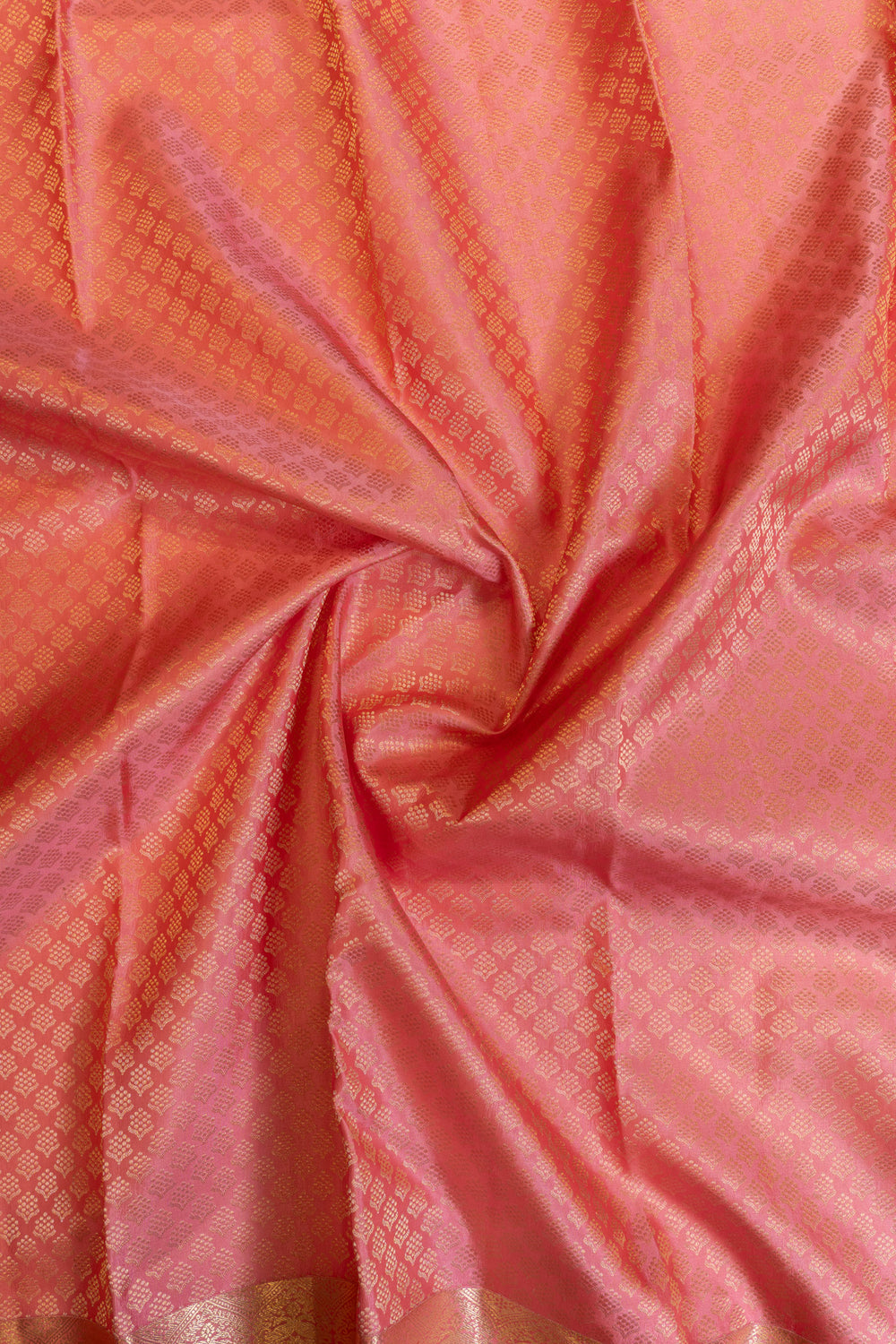 Rouge pink brocade pure Kanchipuram silk saree