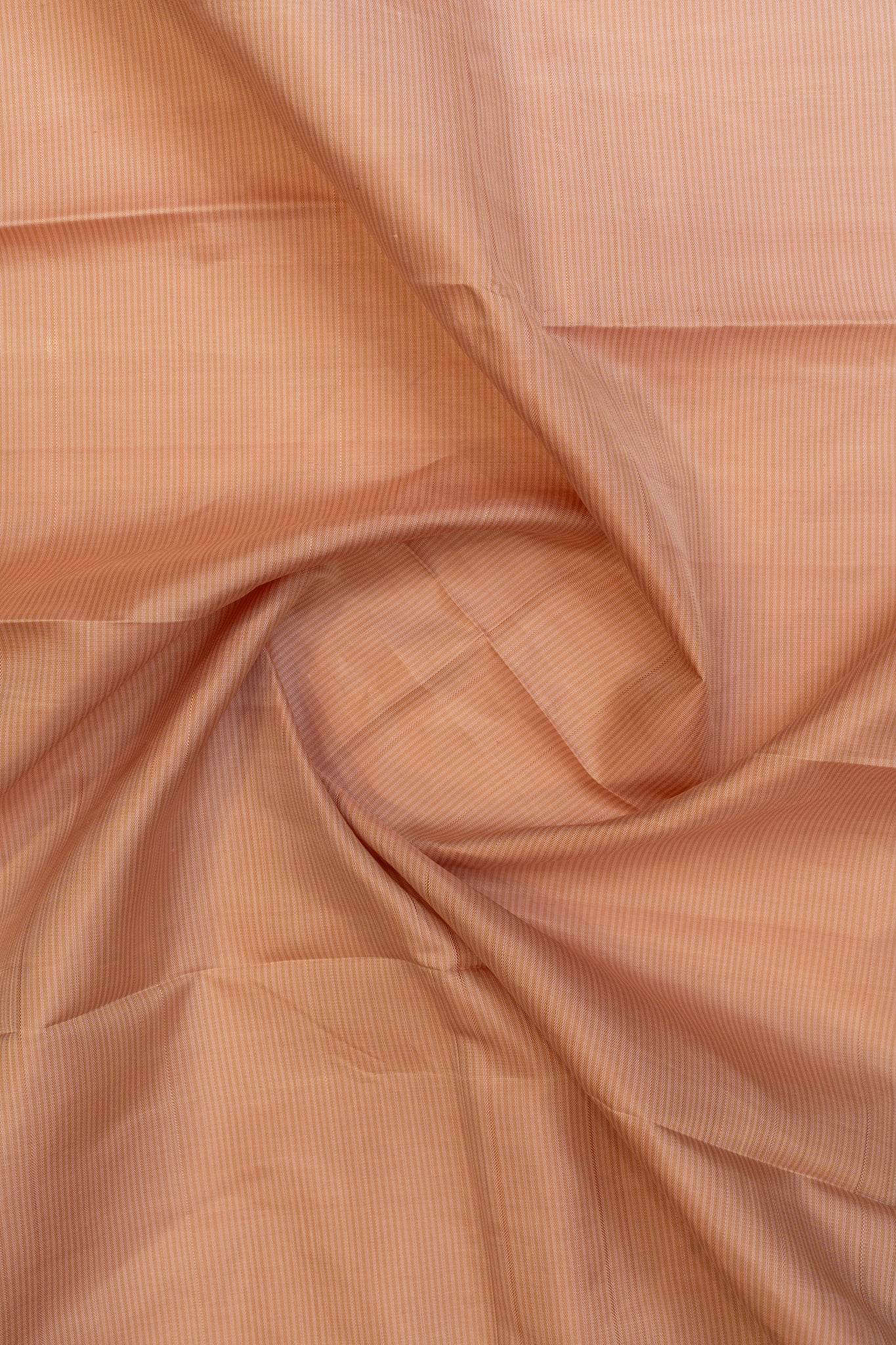 Dahli peach rettai pettu pure zari Kanchipuram silk saree