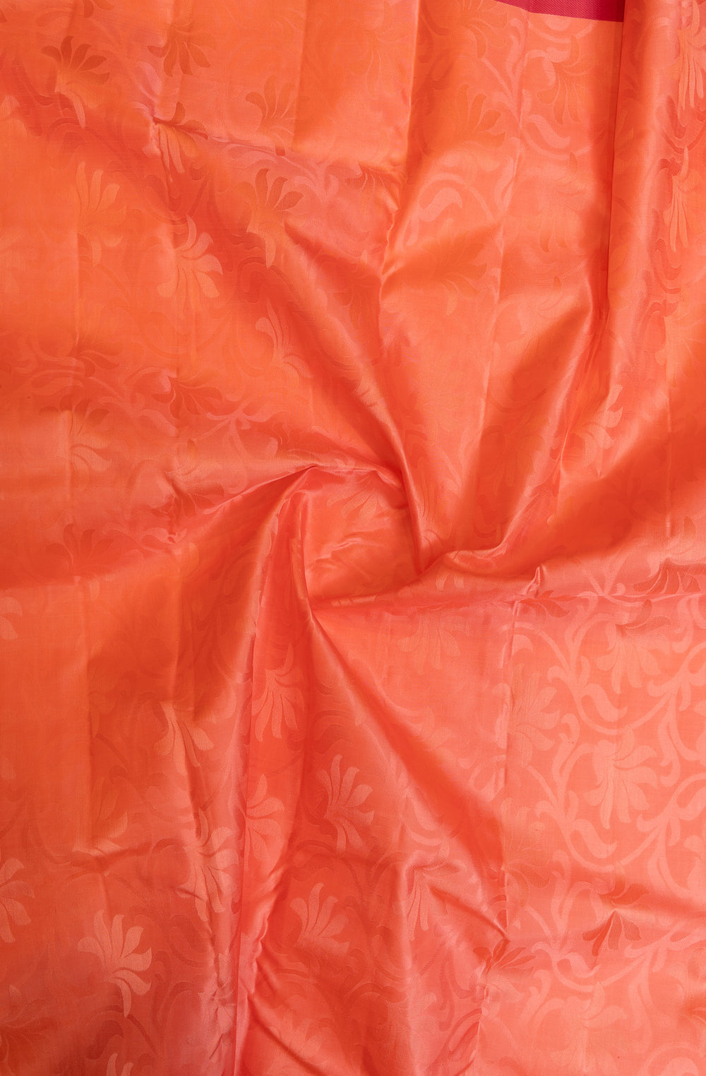 Pastel pink thread embossed pure Kanchipuram silk saree