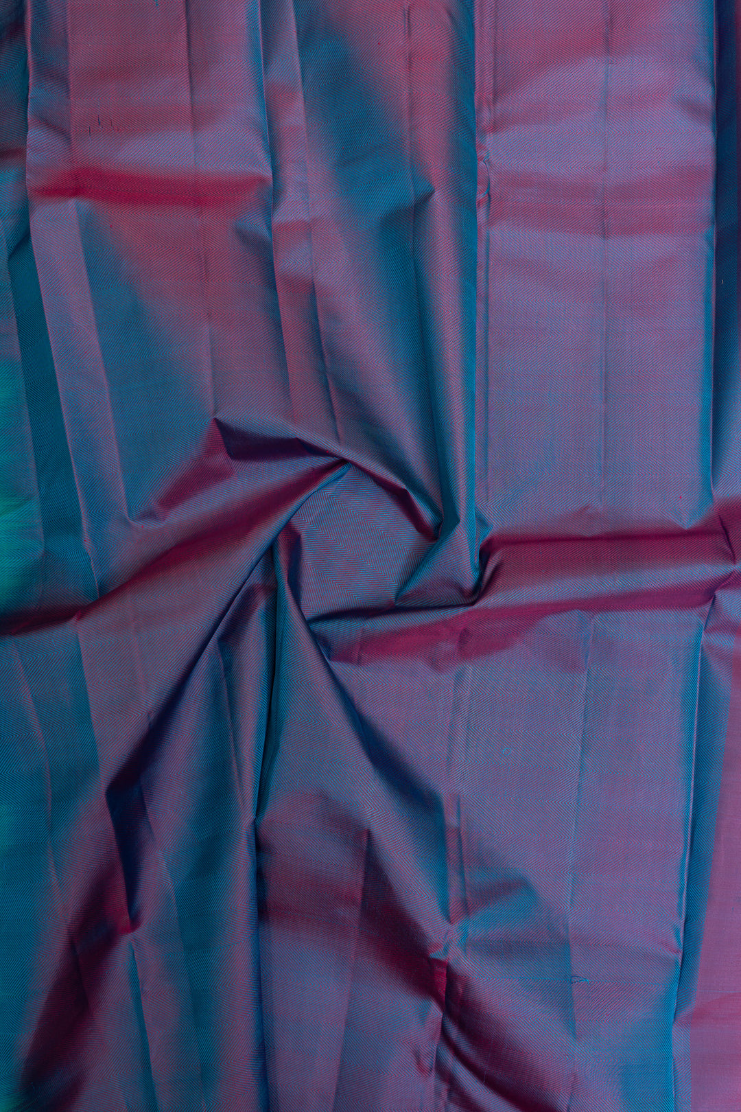 Peacock blue thread embossed  pure Kanchipuram silk saree