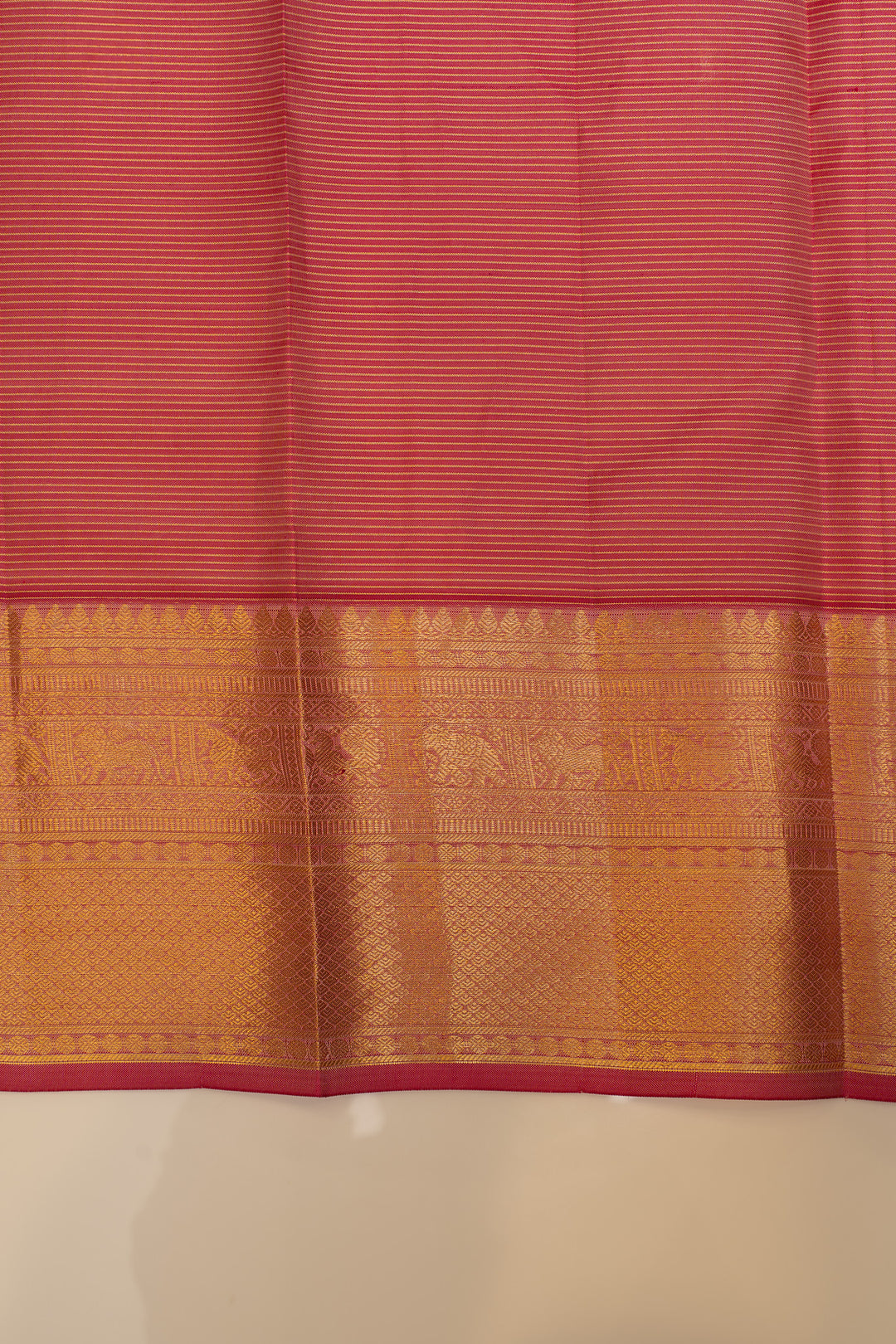 Pink Muthu zari pure Kanchipuram silk saree