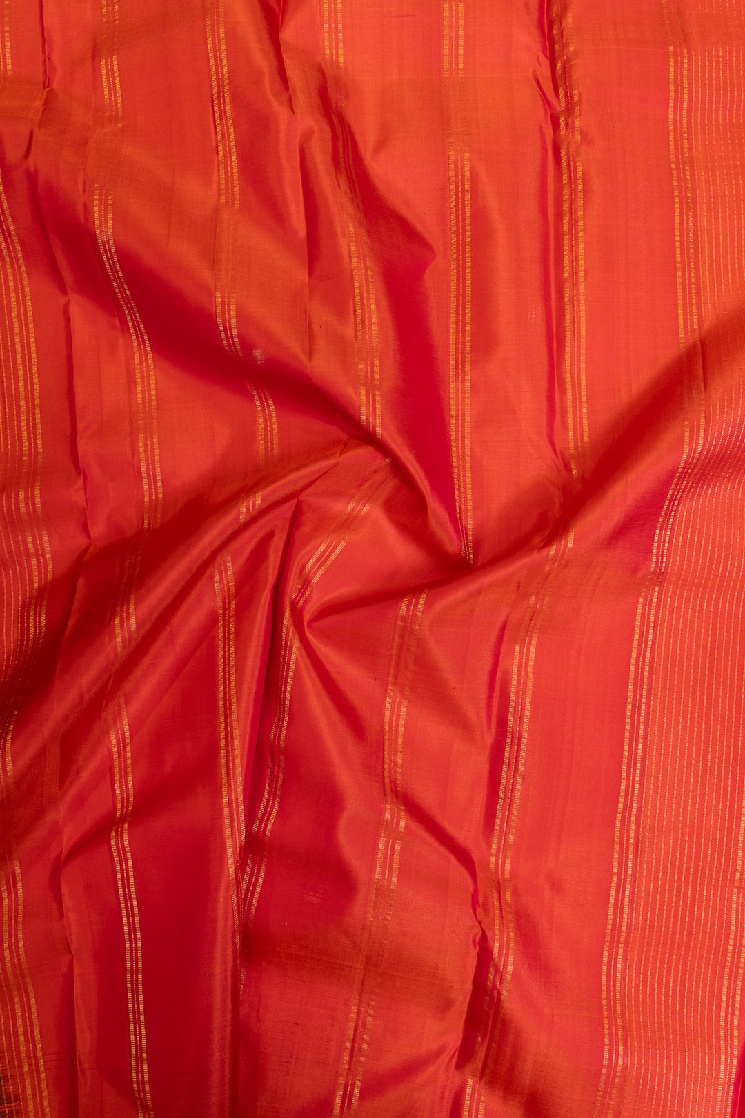 Purple and red stripes pure Kanchipuram silk saree