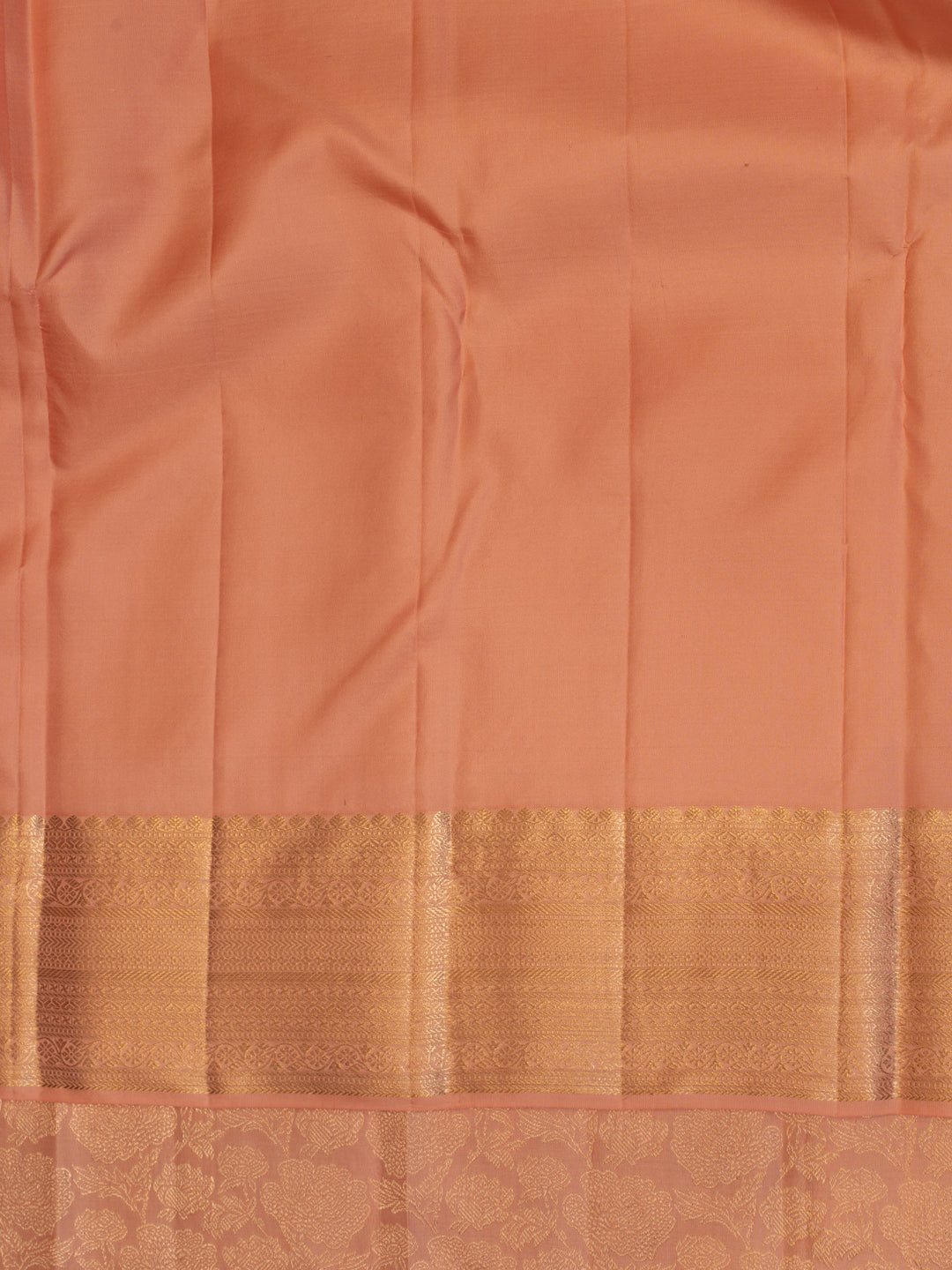 Rose pink floral brocade pure Kanchipuram silk saree