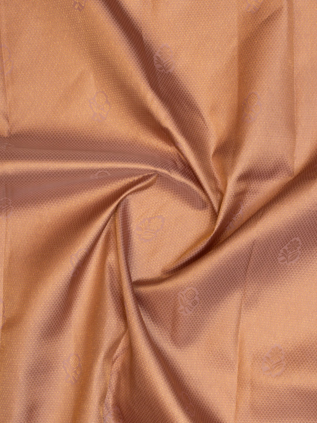 Salmon pink brocade pure Kanchipuram silk saree