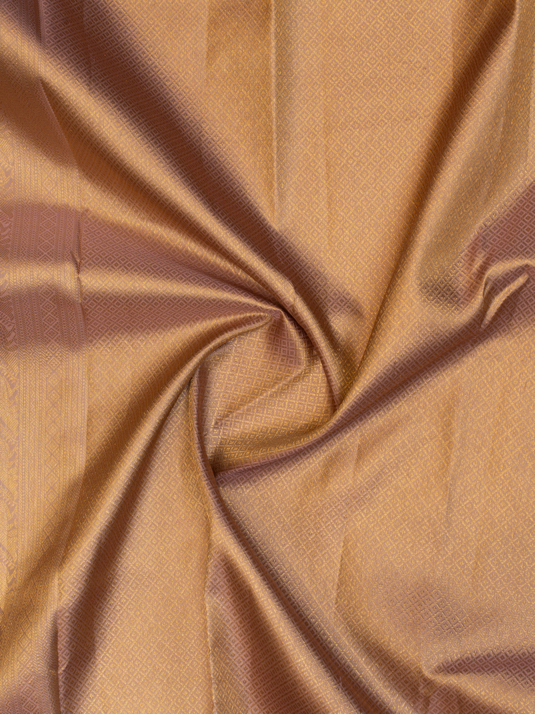 Lilac diamond brocade pure Kanchipuram silk saree