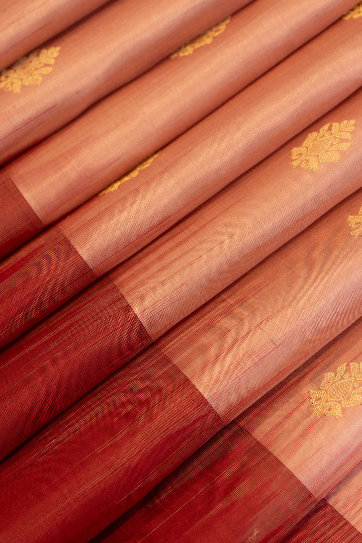 Onion pink pure soft silk saree