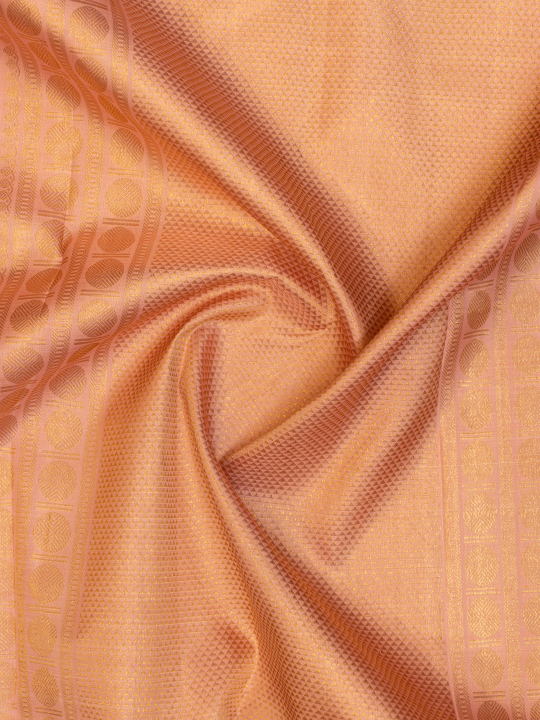 Black and pink thread checks pure Kanchipuram silk saree