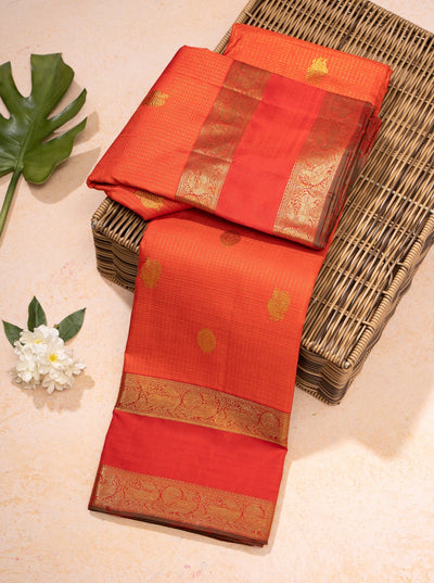 Red Kanchipuram Wedding Silk Saree