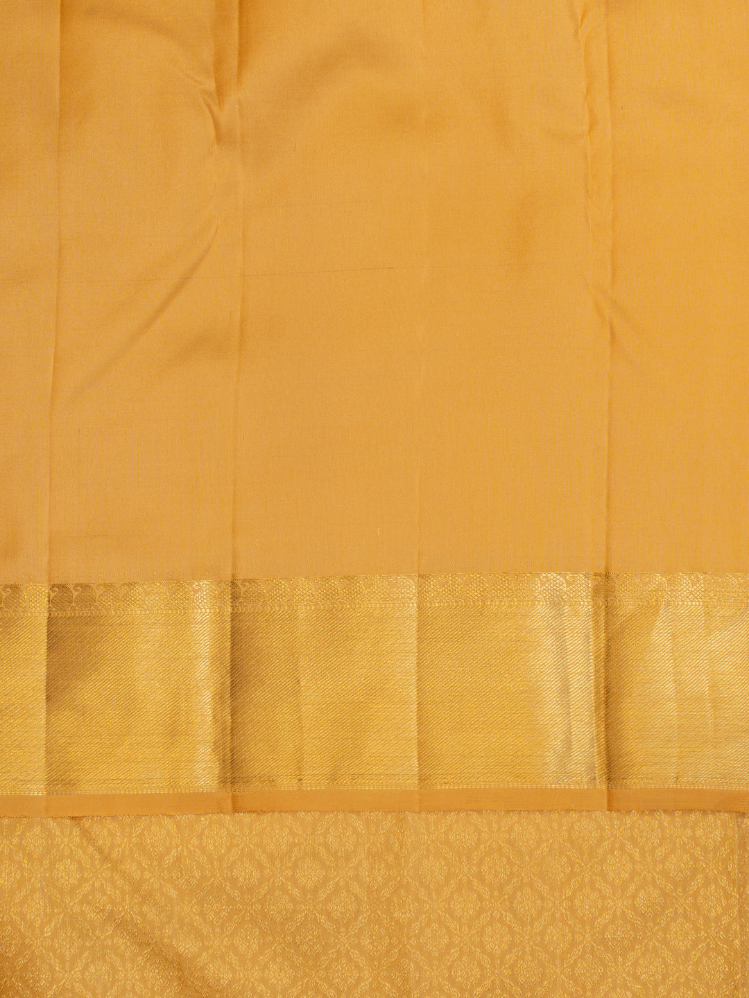 Yellow brocade pure Kanchipuram silk saree