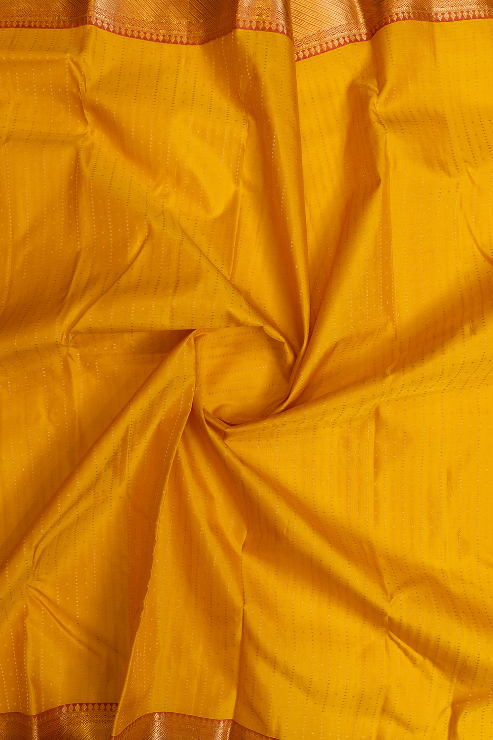 Yellow and pink pure Kanchipuram silk saree