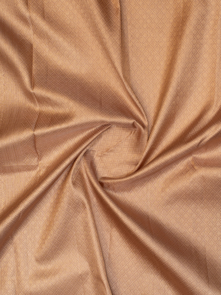 Salmon pink Bandhani brocade pure Kanchipuram silk saree