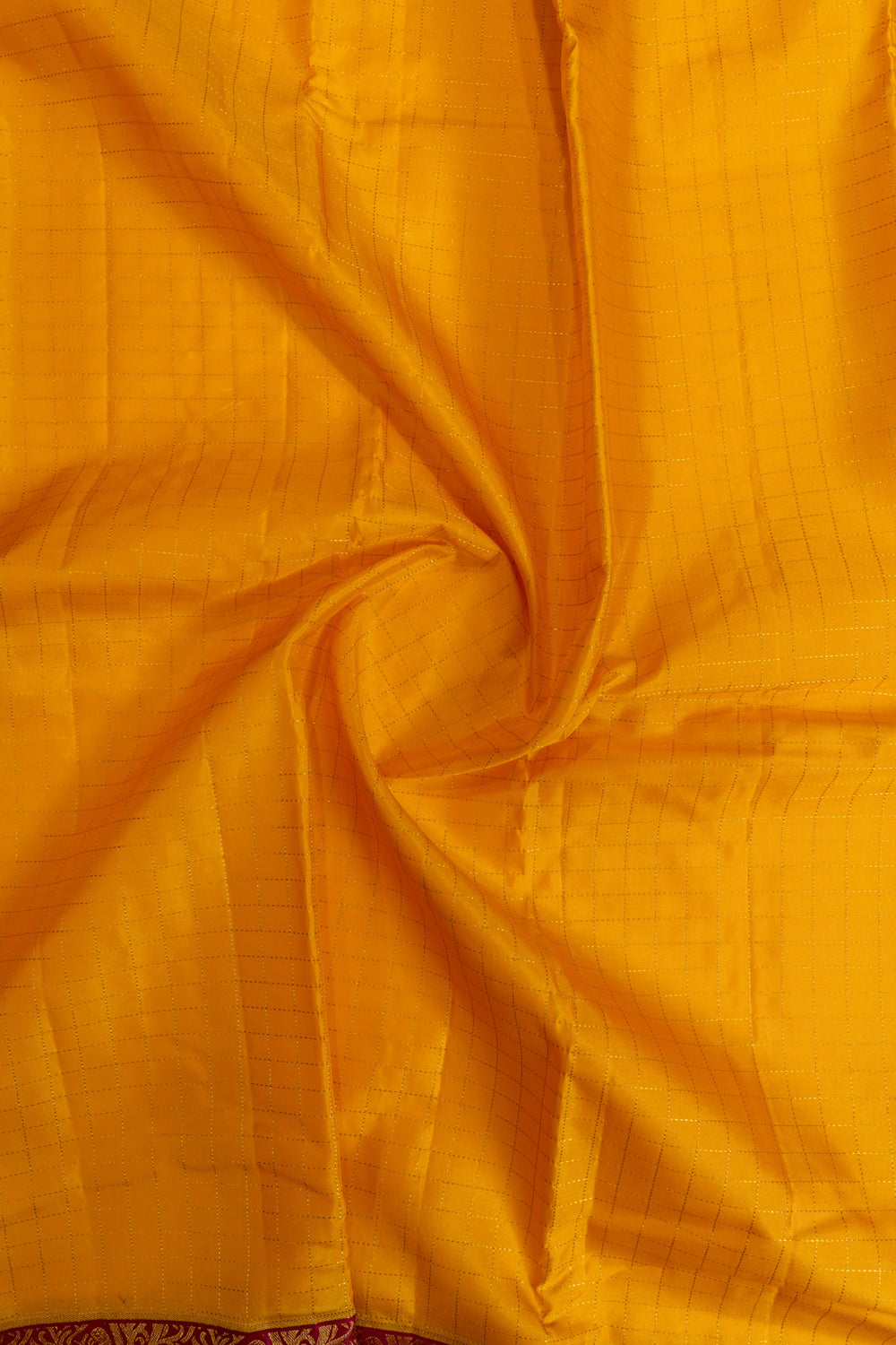 Yellow and magenta vanasingaram border pure Kanchipuram silk saree