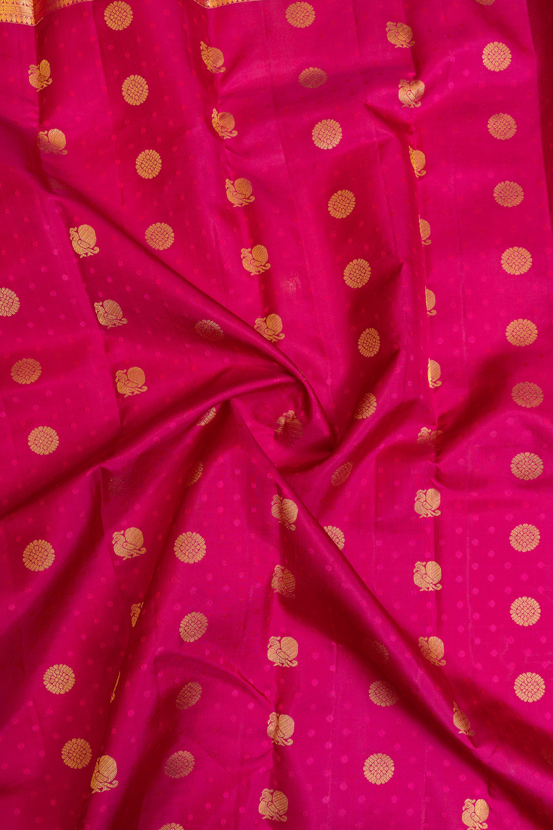Magenta traditional pure Kanchipuram silk saree