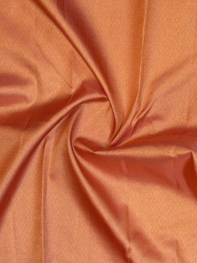 Peach brocade pastel pure Kanchipuram silk saree