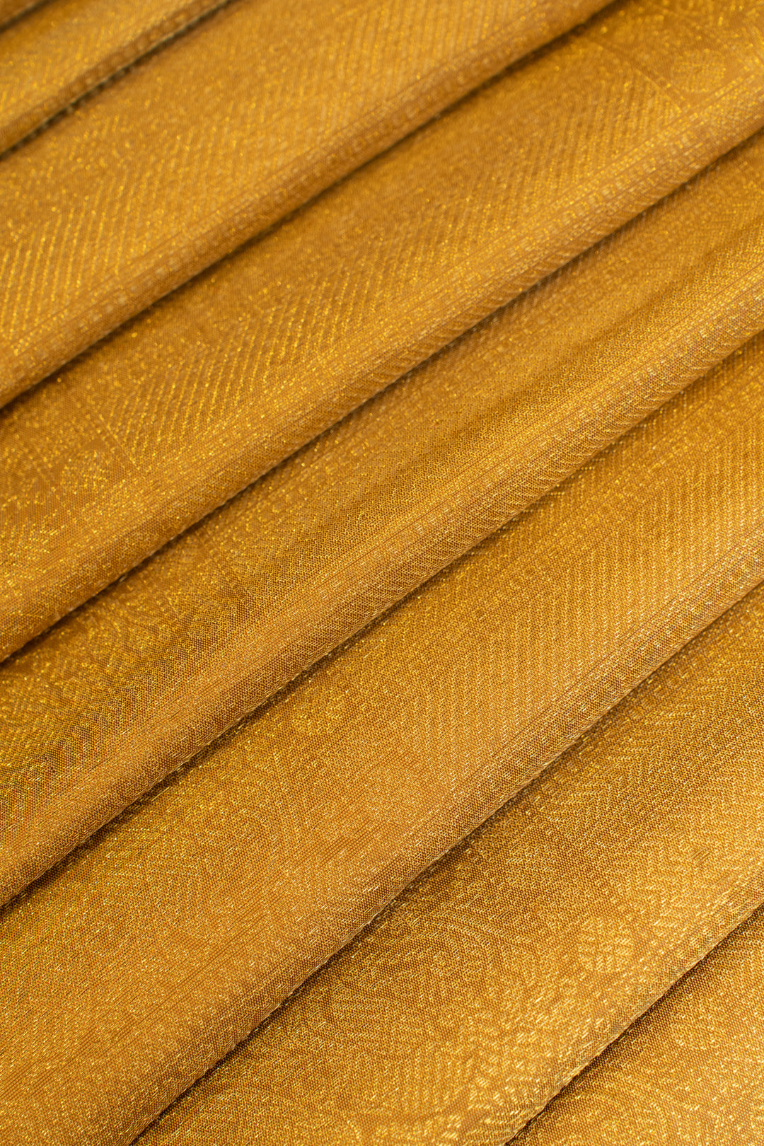 Khaki gold paisley pure zari Kanchipuram silk saree