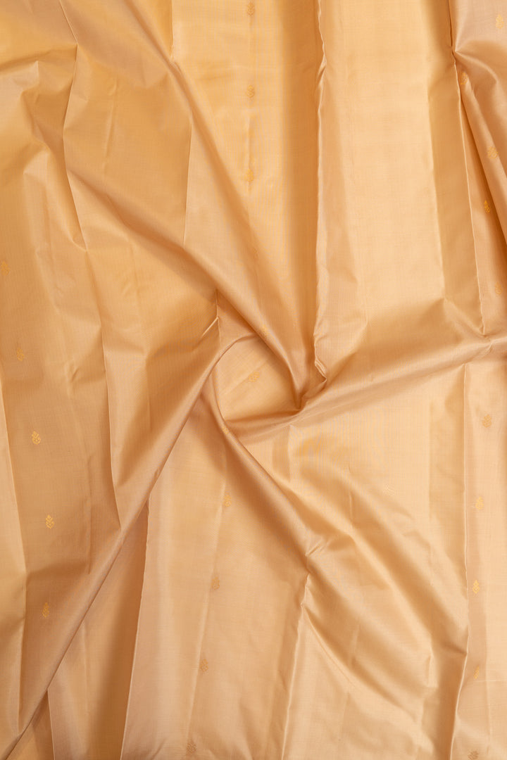 Cream and pink pure Kanchipuram Silk saree
