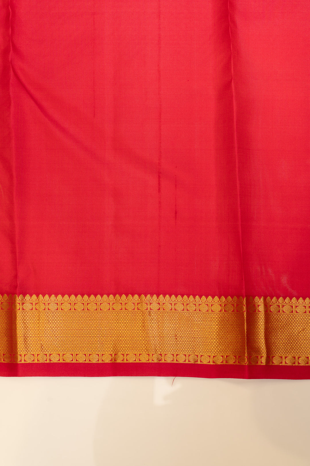 Cream and pink pure Kanchipuram Silk saree