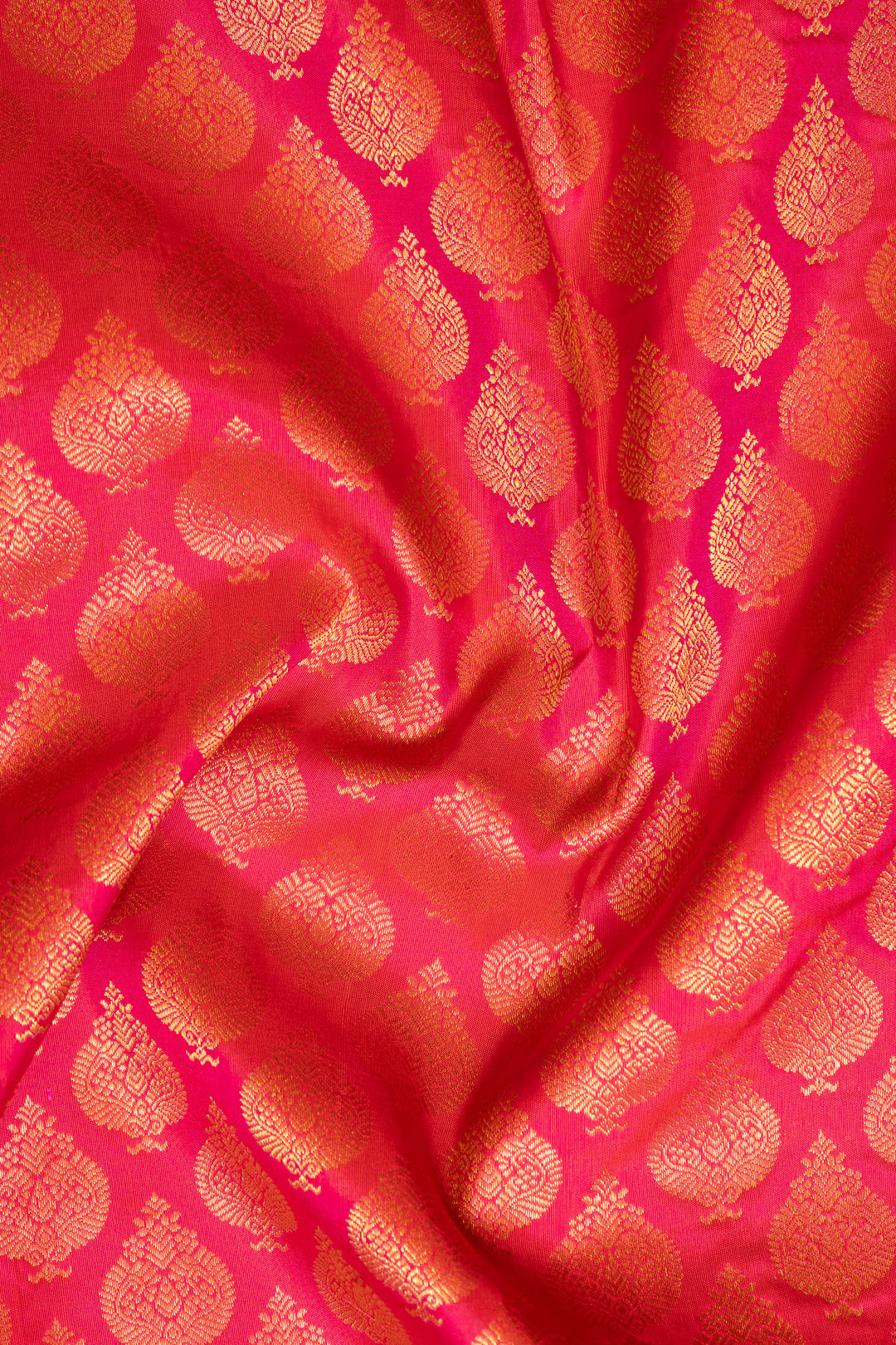 Pink Brocade Pure Kanchipuram Silk Saree - Clio Silks