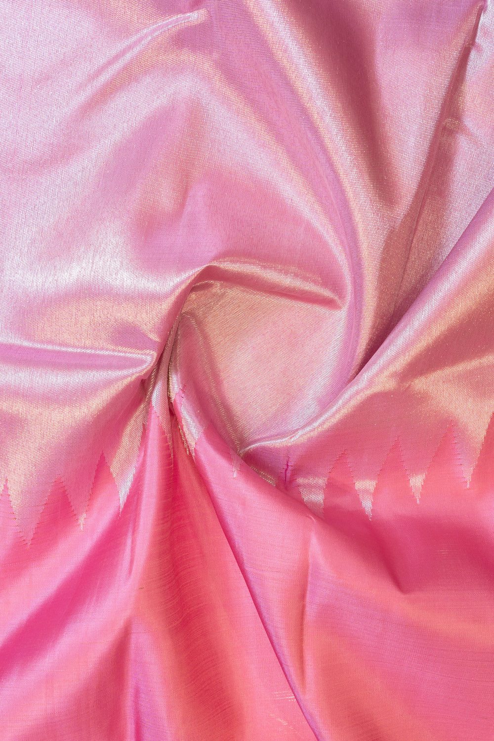 Orchid pink rising temple 8 Kol pure Kanchipuram silk saree