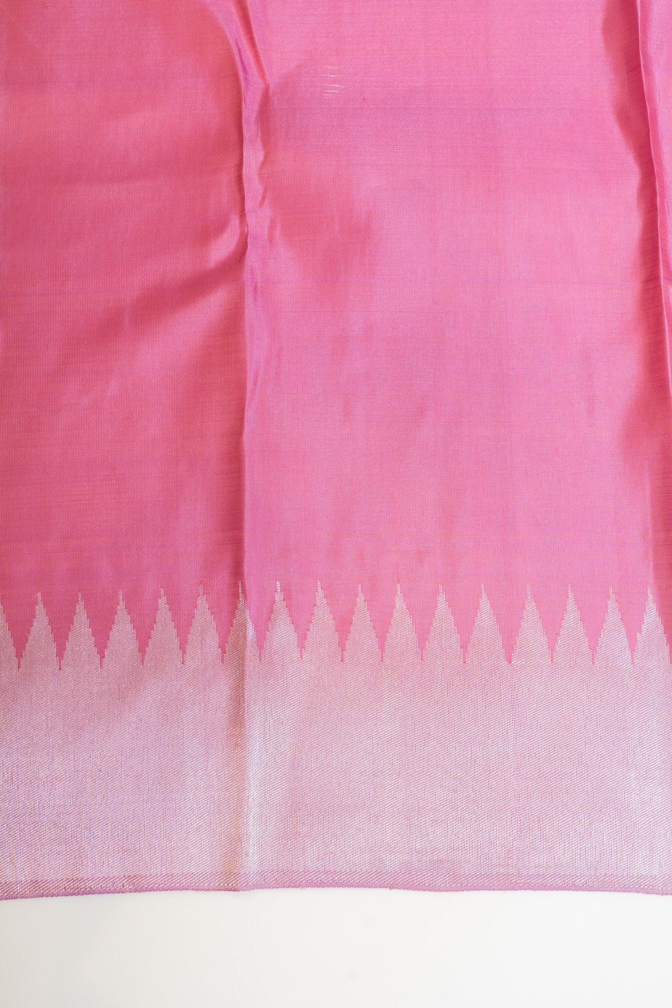 Orchid pink rising temple 8 Kol pure Kanchipuram silk saree