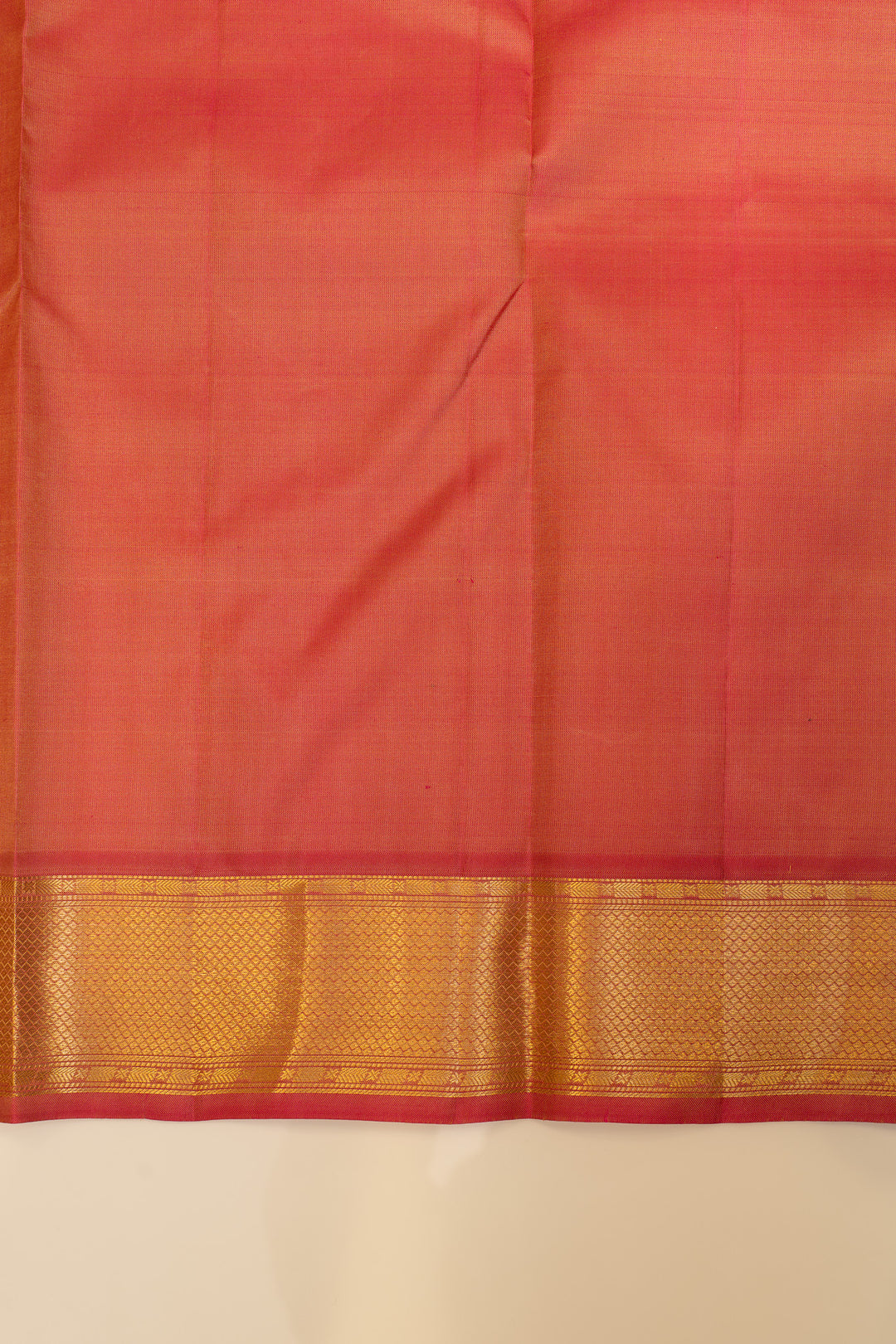 Sandal yellow traditional pure Kanchipuram silk saree