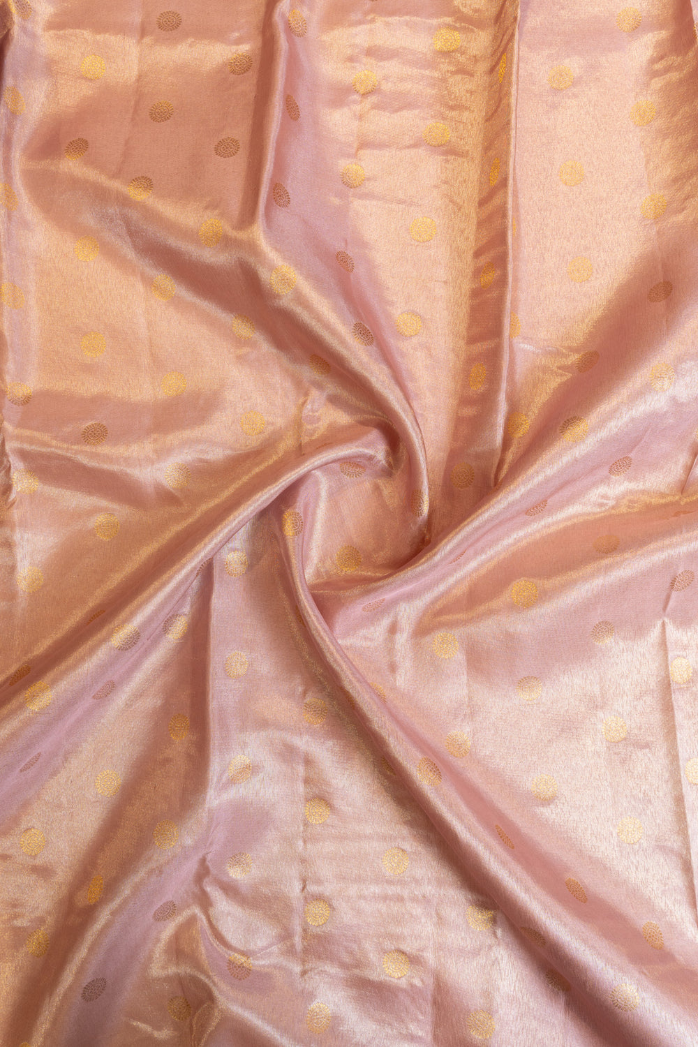 Baby pink tissue Kanchipuram silk saree