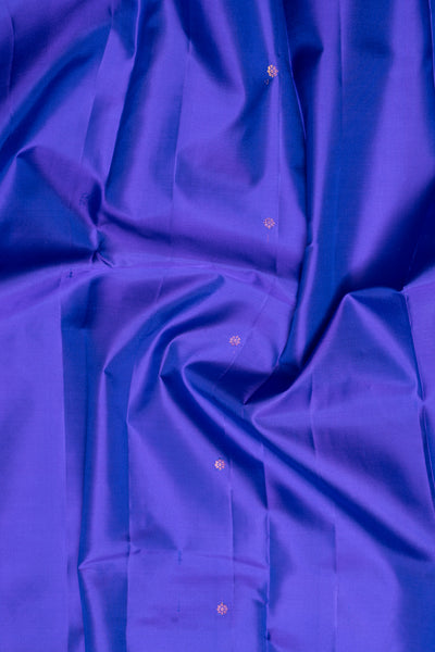 Royal Blue and Magenta Pure Kanchipuram Silk Saree - Clio Silks
