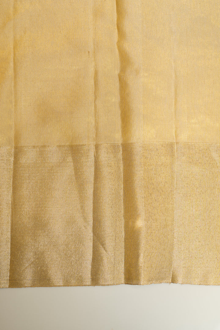 Baby pink tissue Kanchipuram silk saree