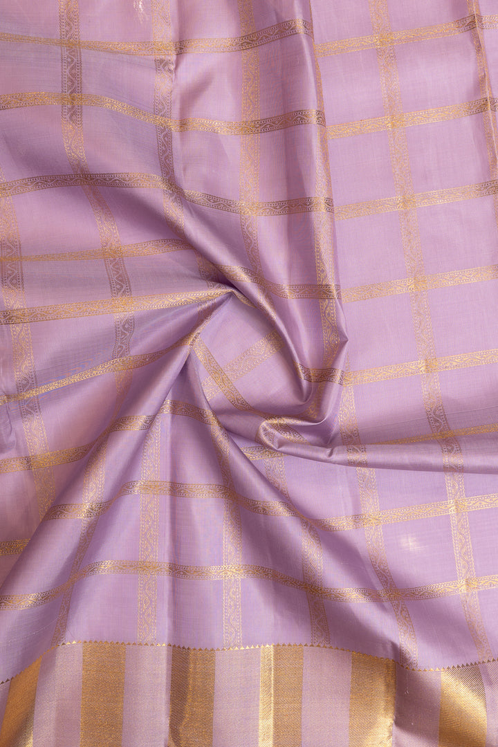 Purple and red grand border  pure Kanchipuram silk saree