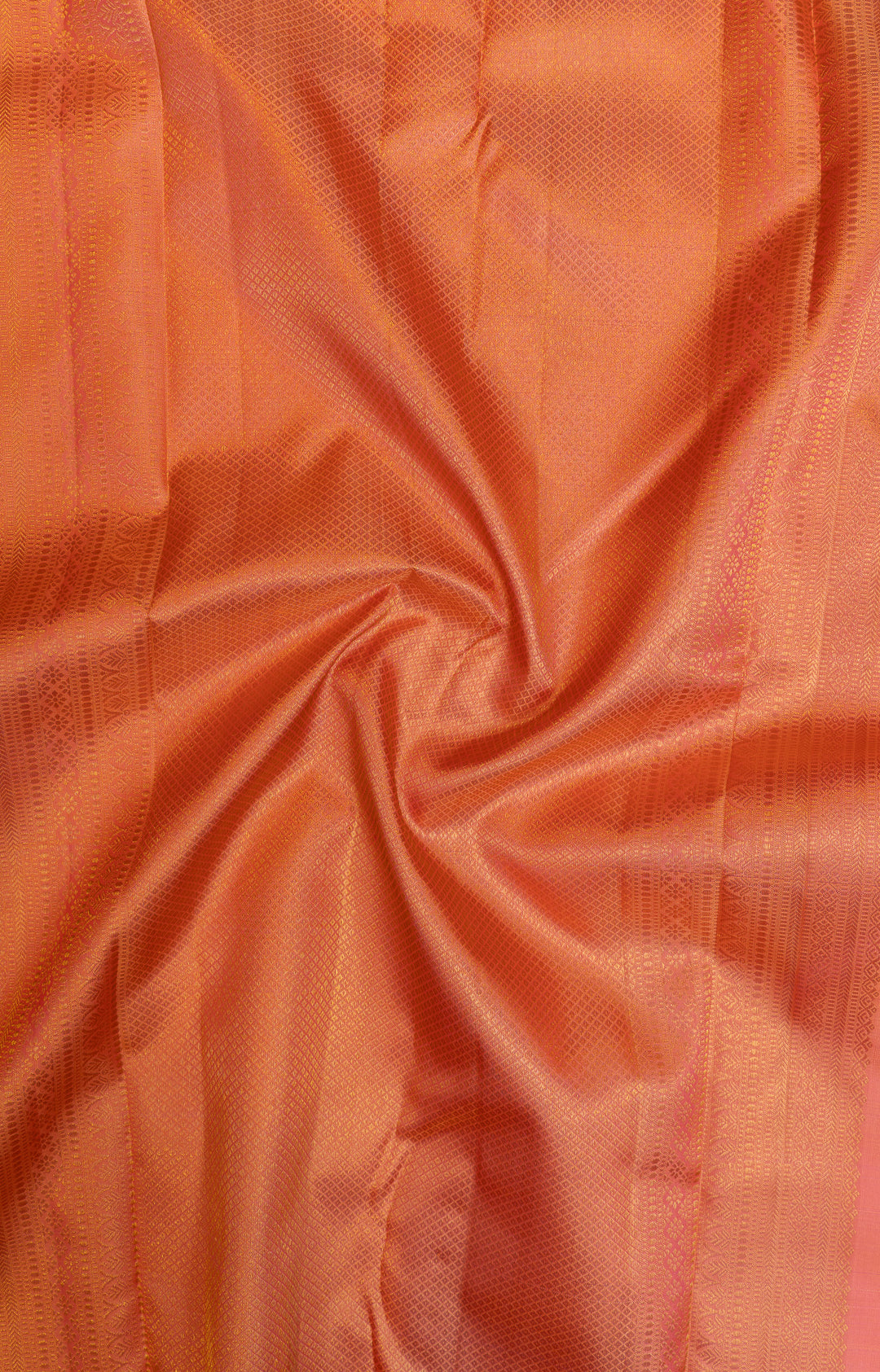 Pastel pink Paithani brocade pure Kanchipuram silk saree