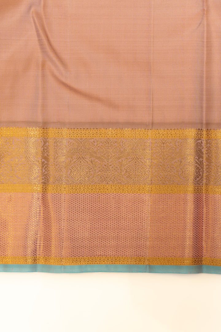 Magenta and baby pink vairaoosi checks pure Kanchipuram silk saree