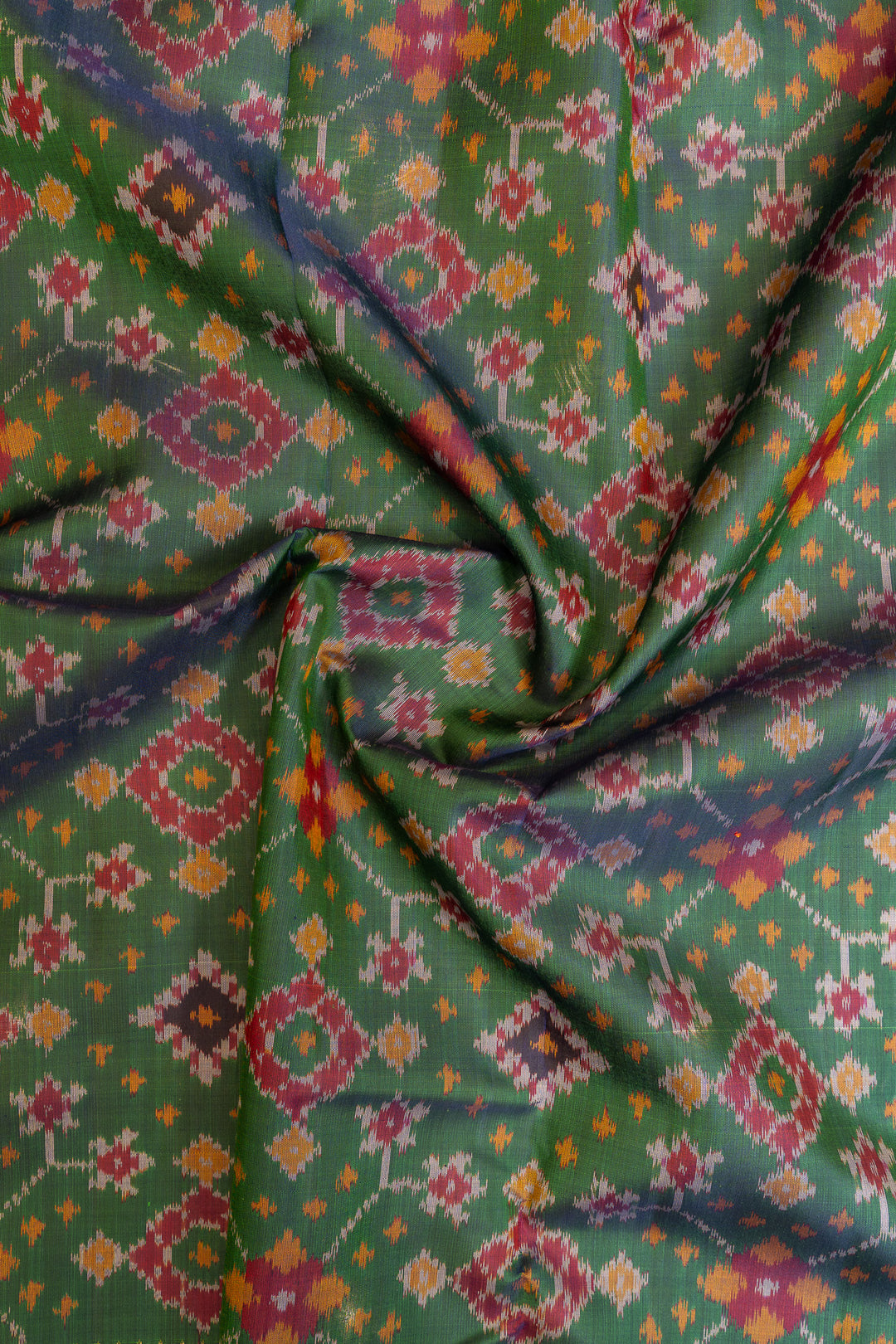Peacock green Paithani Kanchipuram pure silk saree