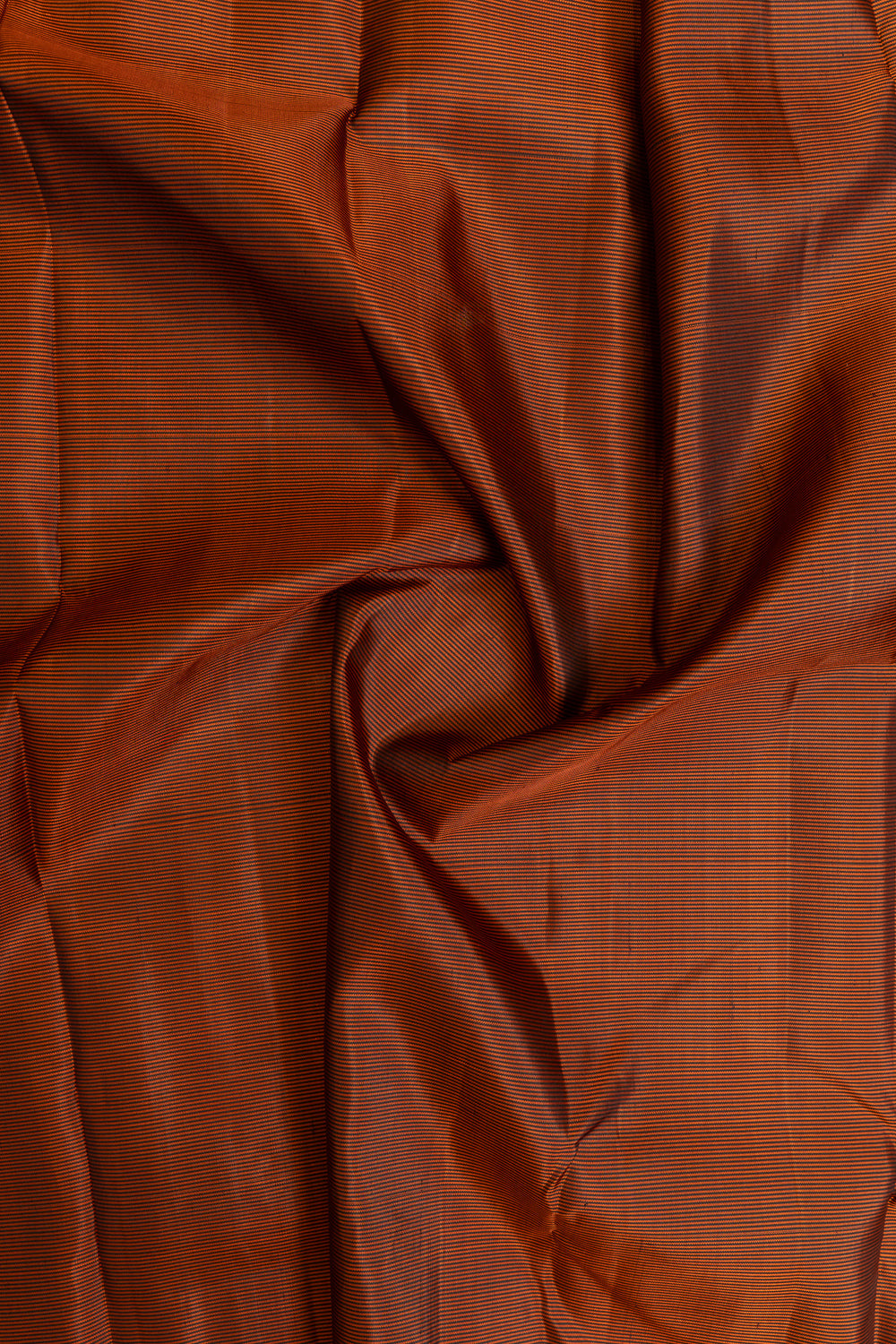 Rust maroon stripes ivory pure Kanchipuram silk saree