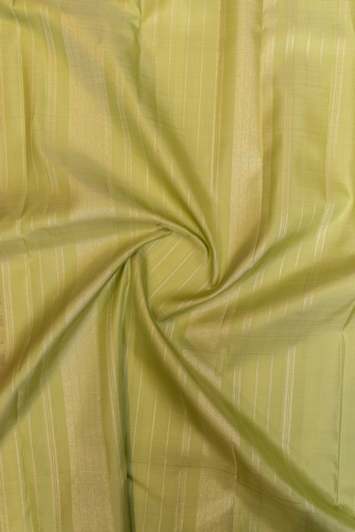 Purple and peach multi checks pure Kanchipuram silk saree
