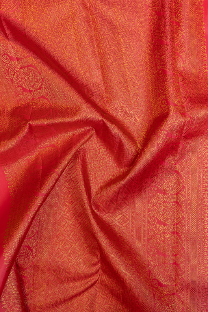 Pastel yellow Ganga Jamuna pure Kanchipuram silk saree