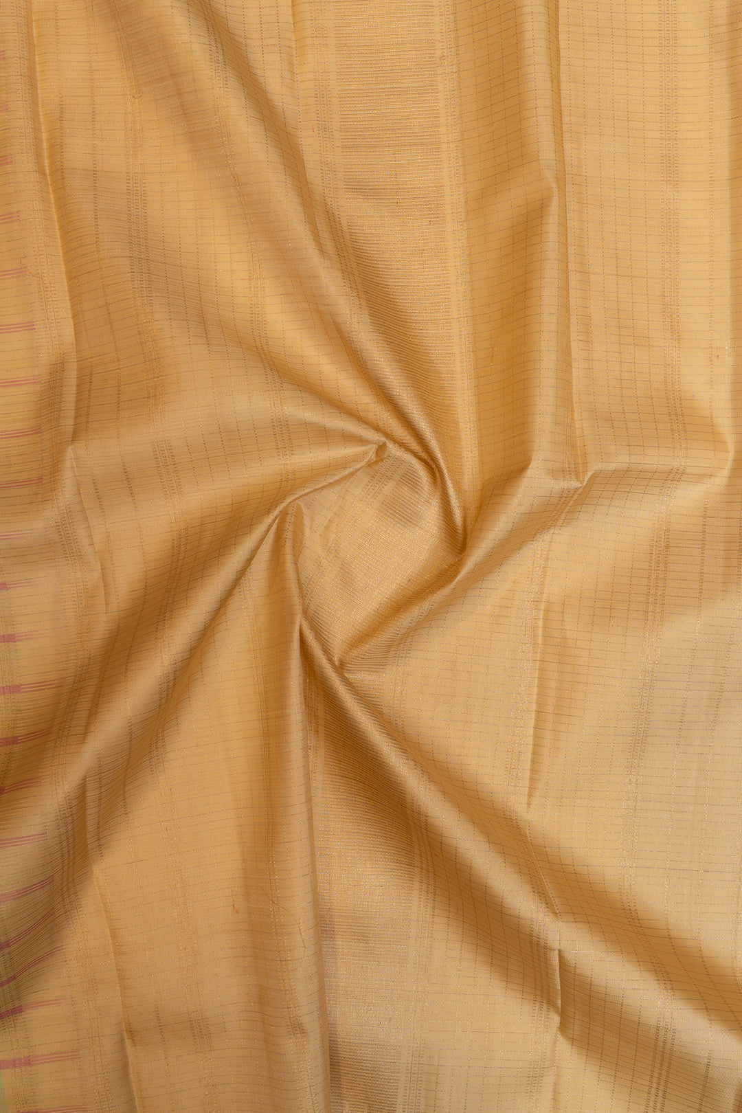 Pastel multi checks pure Kanchipuram silk saree