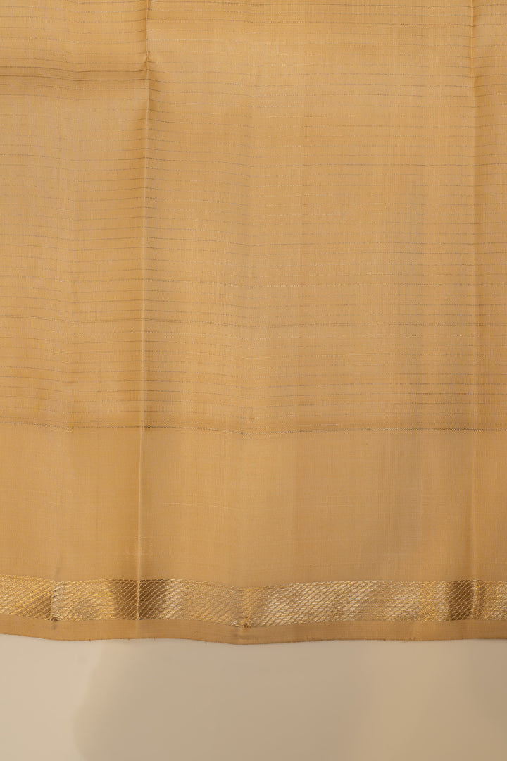 Pastel multi checks pure Kanchipuram silk saree