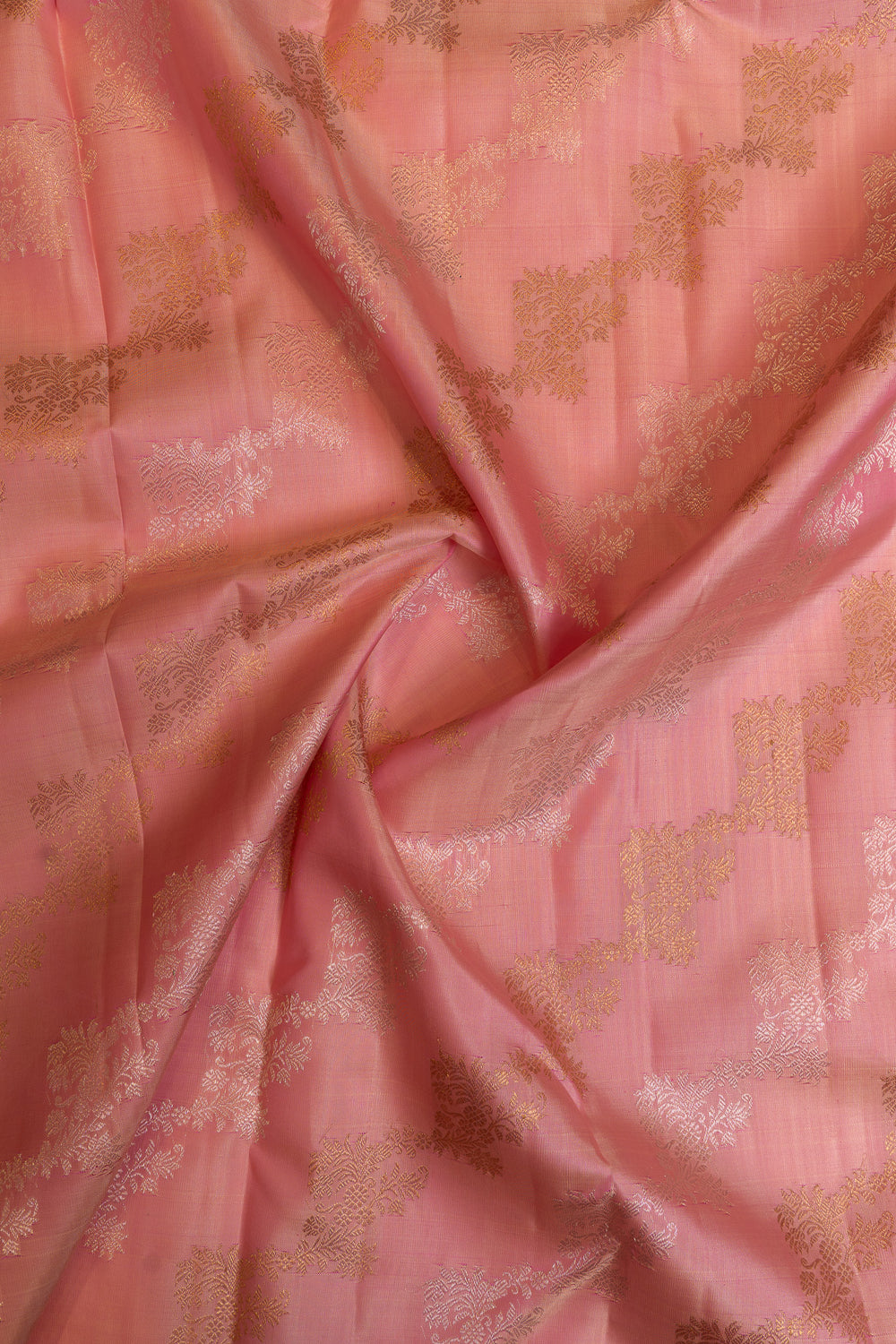Lotus pink kodi visiri pure Kanchipuram silk saree