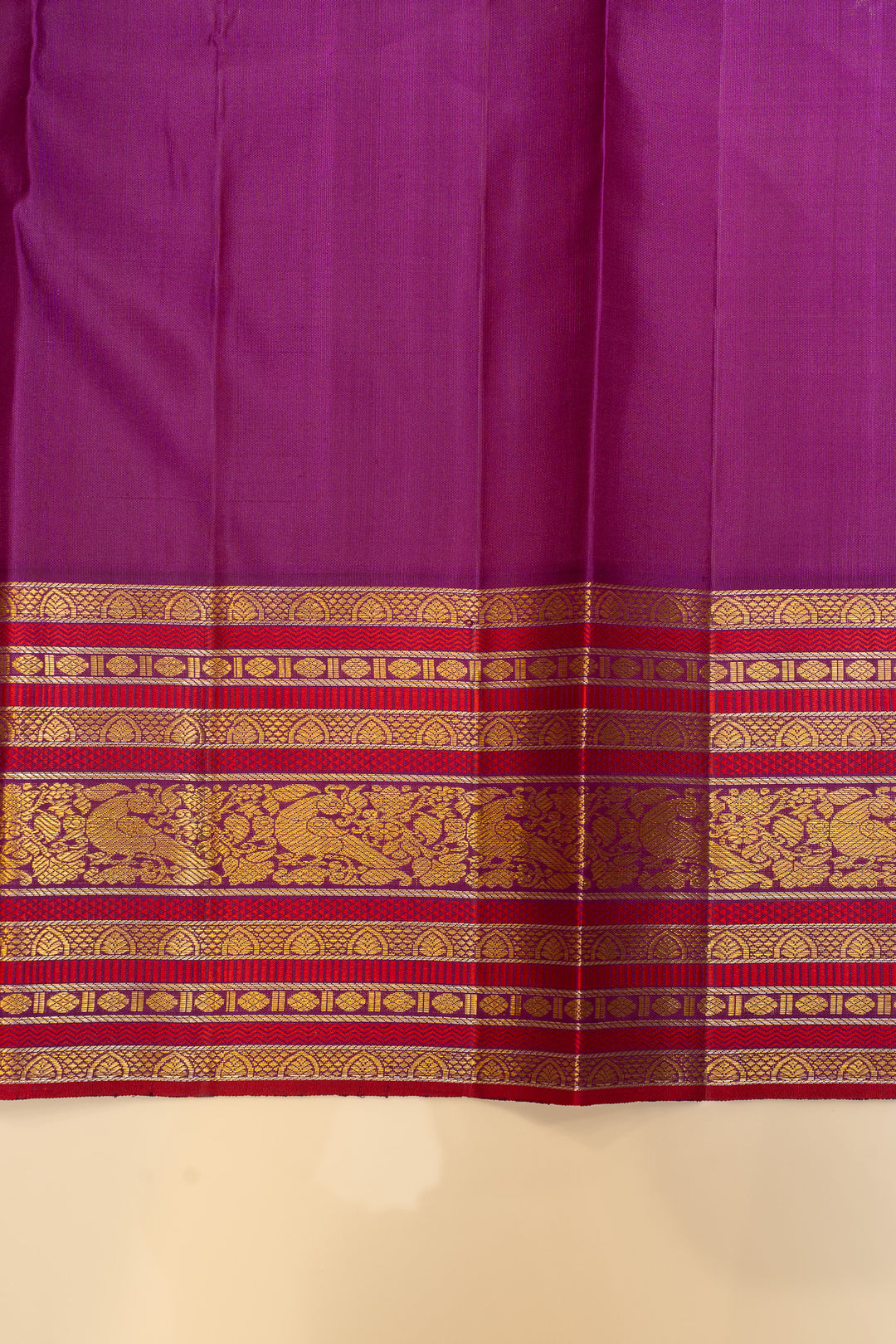 Lotus pink kodi visiri pure Kanchipuram silk saree