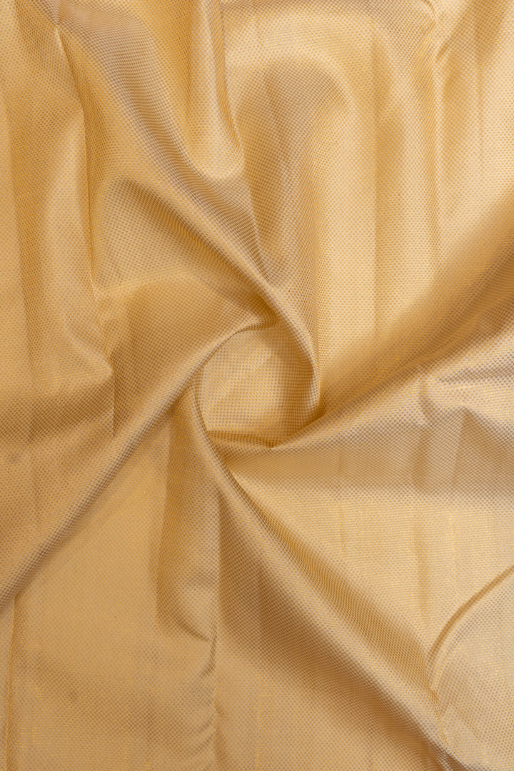 Gold and red pure Kanchipuram silk saree