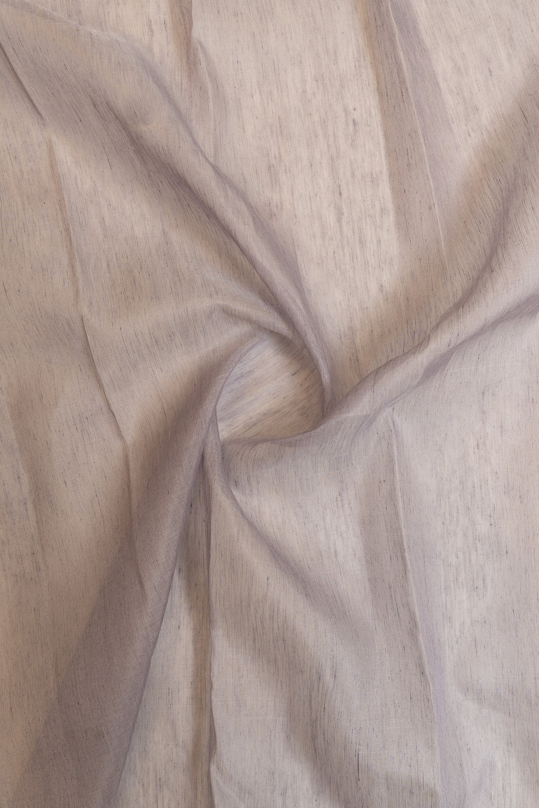 Lilac and ivory pure  linen Kanchipuram silk saree