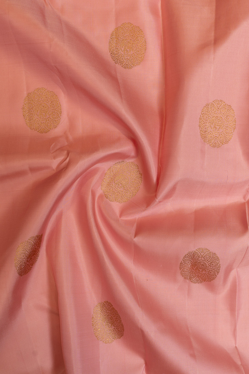 Rose pink and red pure Kanchipuram silk saree