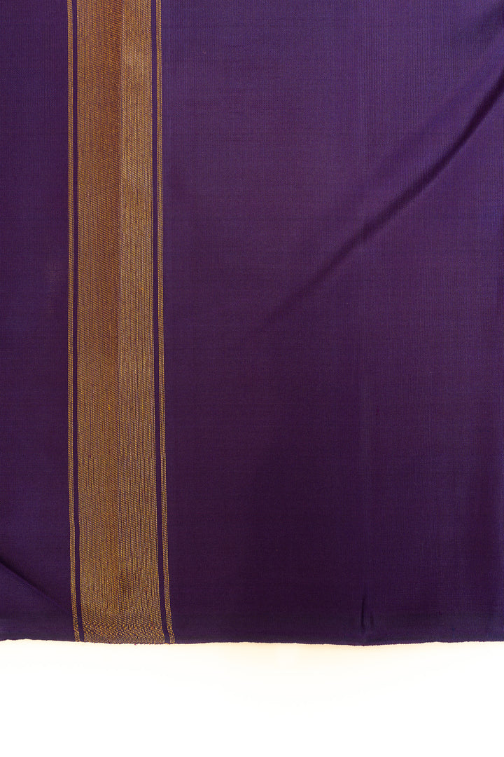 Rust and blue rising 8 Kol brocade pure Kanchipuram silk saree