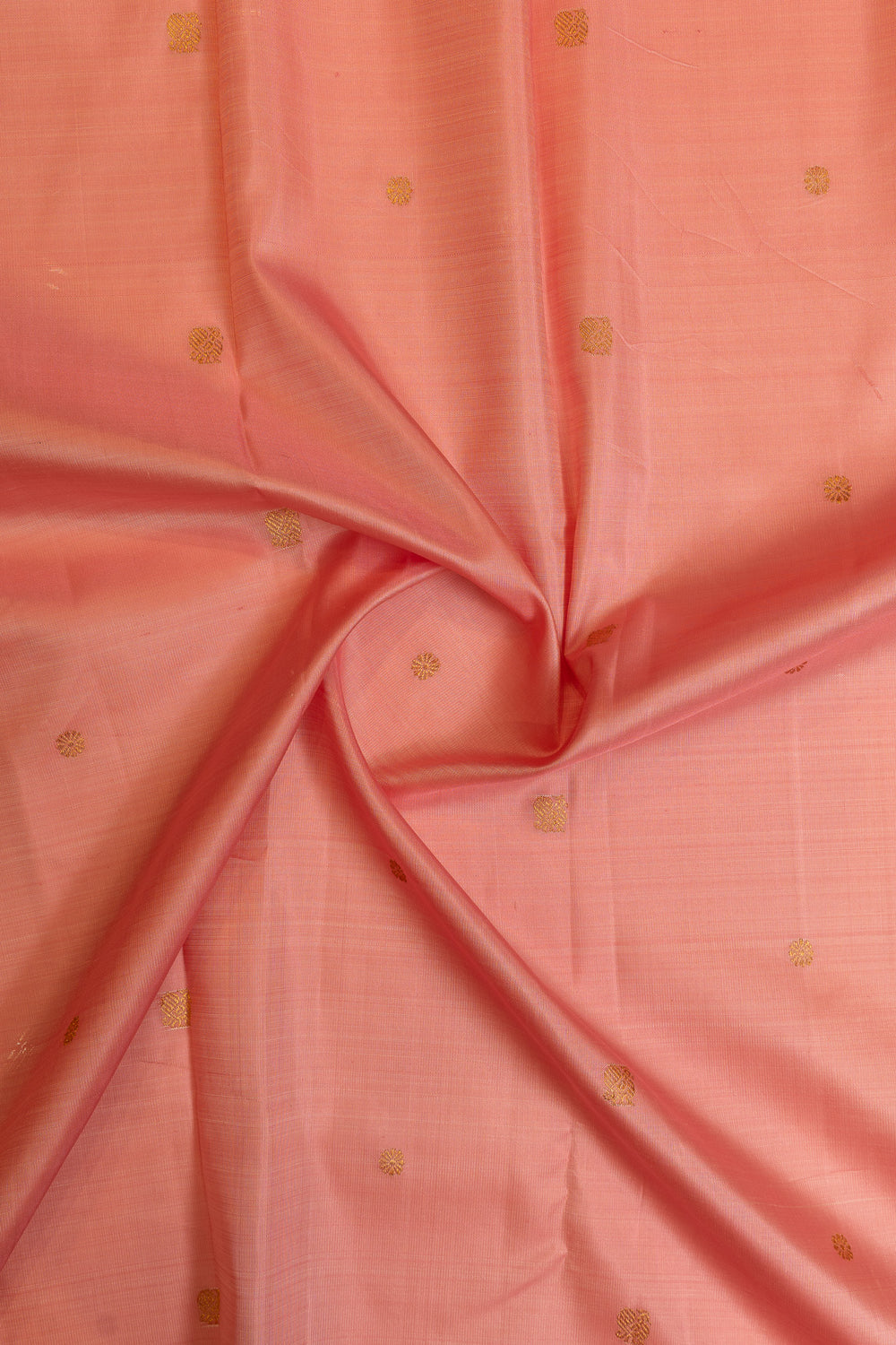 Pink and orange pure Kanchipuram silk saree