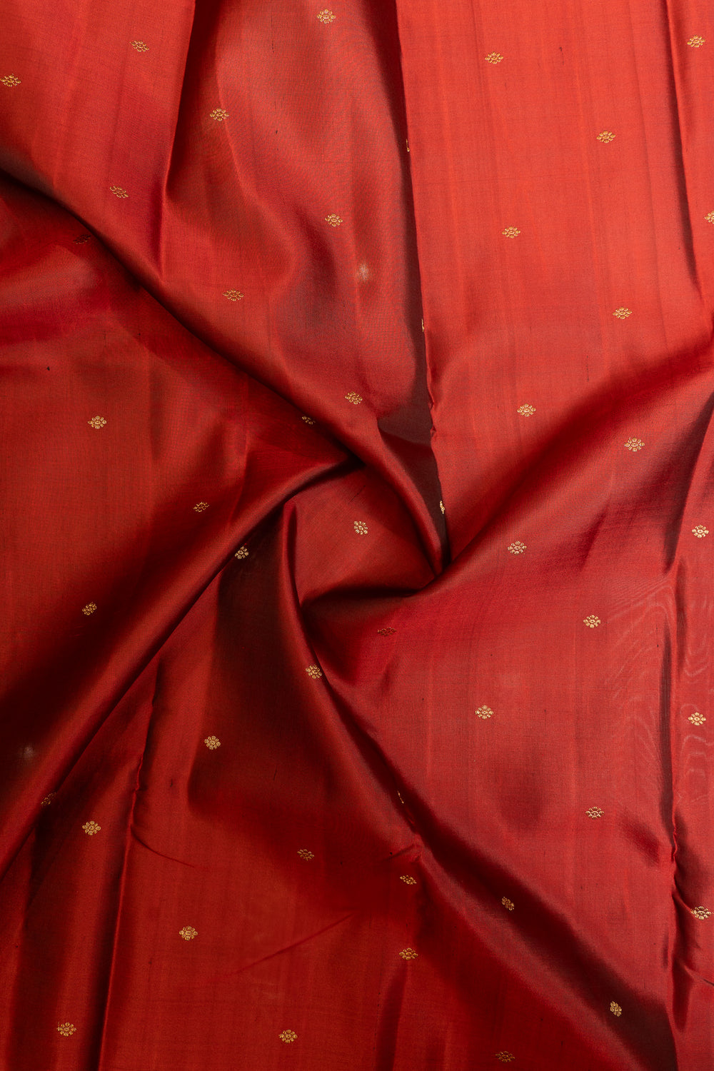 Maroon small border pure Kanchipuram silk saree