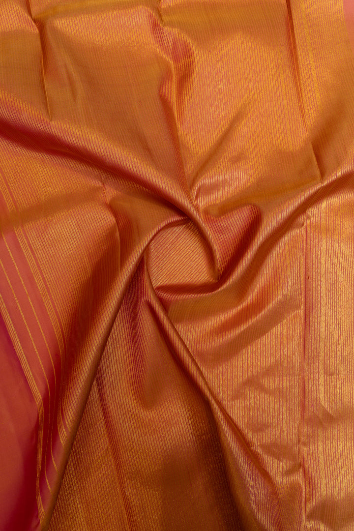 Pink traditional pure silk saree