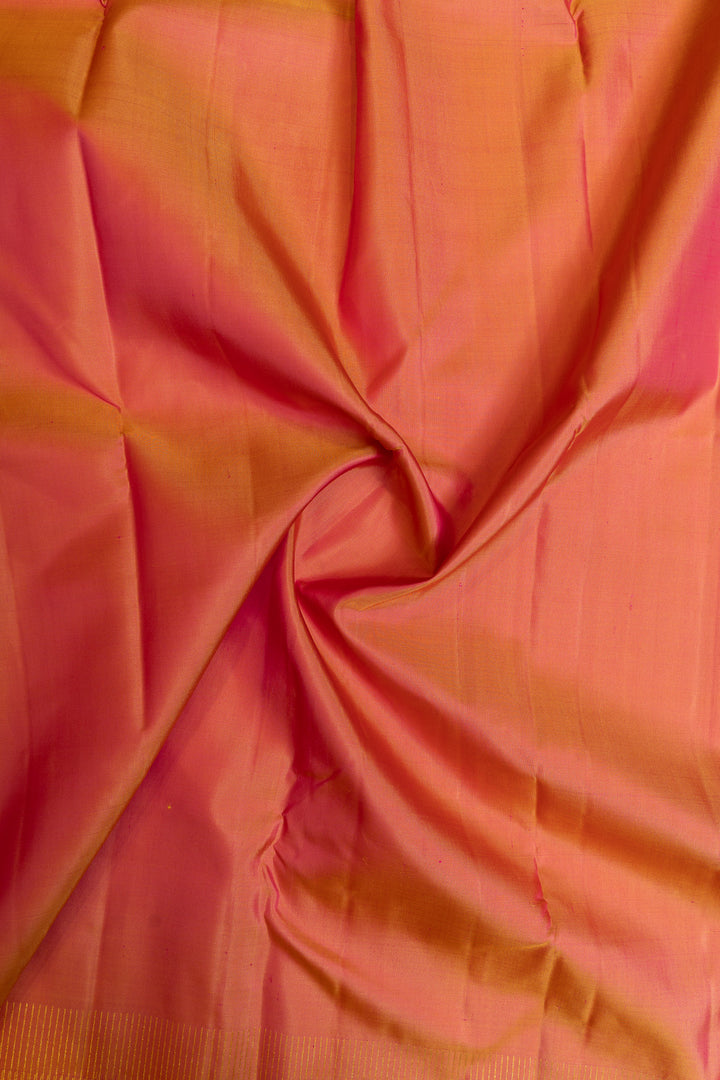 Pink traditional pure silk saree